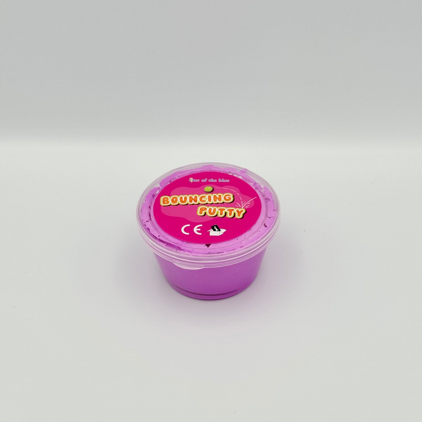 Lila Bouncing Putty Springknete in Kunststoffdose – Elastische Hüpfknete als Fidget Toy