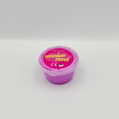 Lila Bouncing Putty Springknete in Kunststoffdose – Elastische Hüpfknete als Fidget Toy