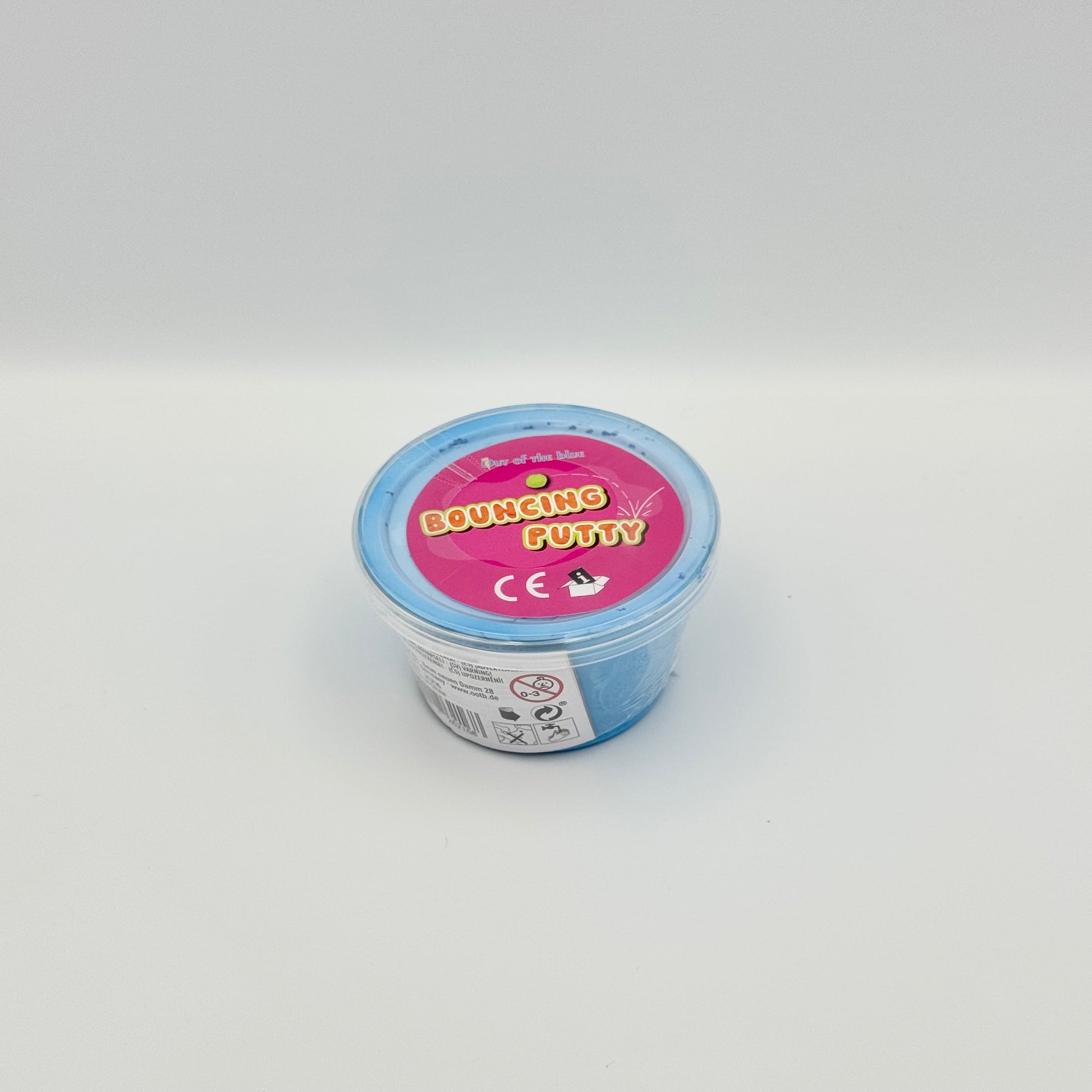Blaue Bouncing Putty Springknete im Becher – Haptisches Knet-Spielzeug für Stressabbau