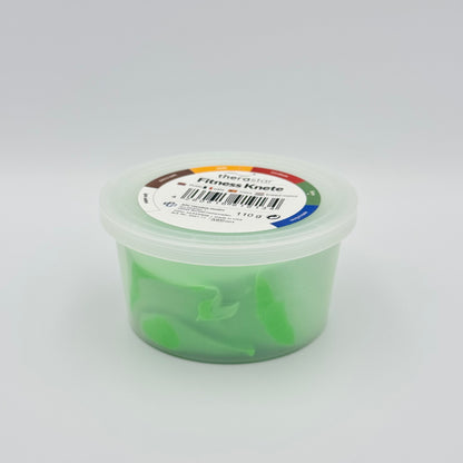 Therastar Fitness Knete fest in grüner Dose Seitenansicht – Therapieknete 110g