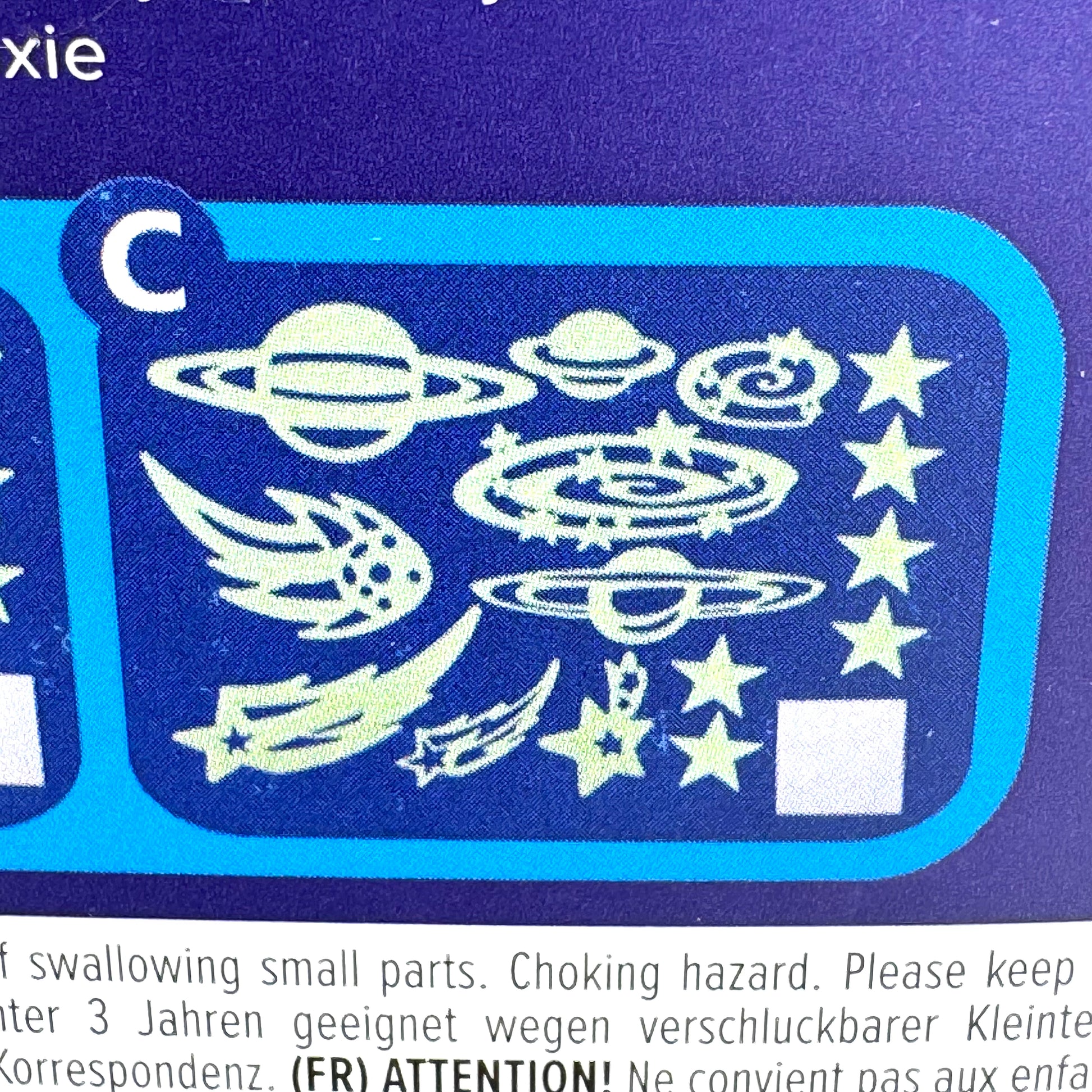 Leuchtsterne & Galaxie Wandsticker Set C – Im Dunkeln leuchtende Weltraum-Sticker