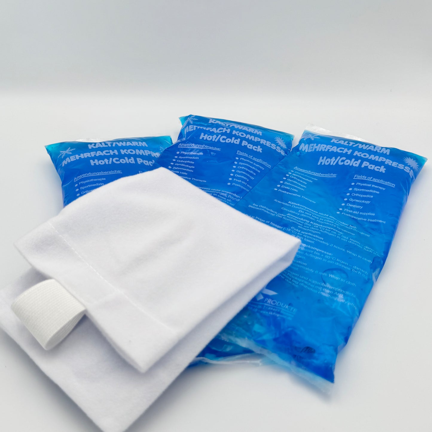 Kalt-Warm Mehrfach-Kompressen Gel-Packs mit Stoffhülle – Skill Tool für Kälte und Wärmereize