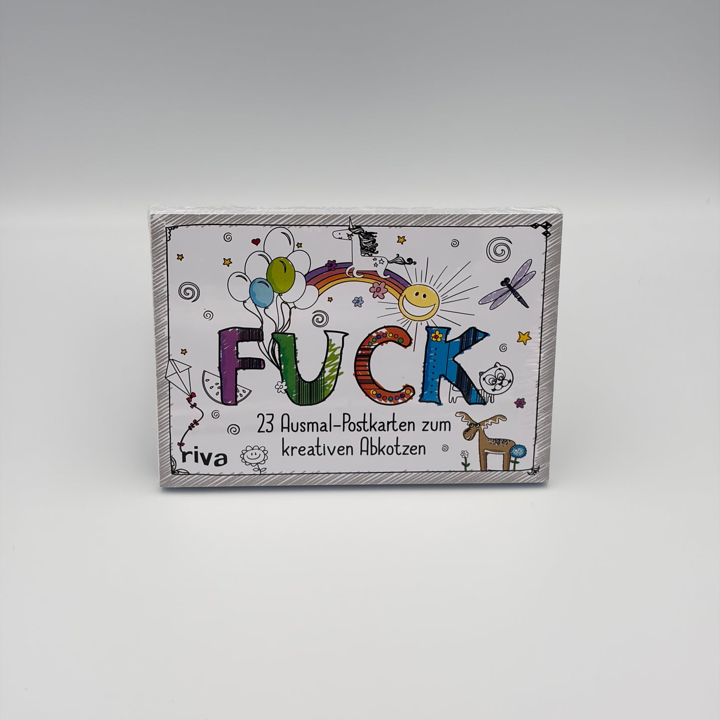Ausmal Postkarten für Erwachsene - FUCK