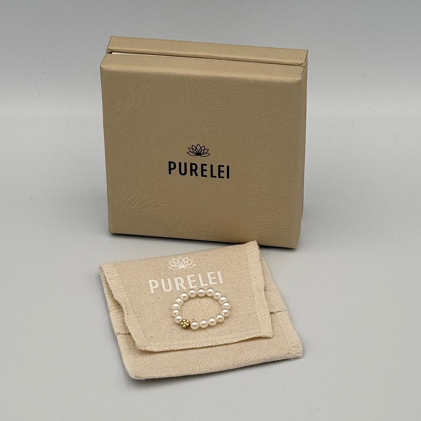 PURELEI - Anxiety Shiny Bloom Ring Gold
