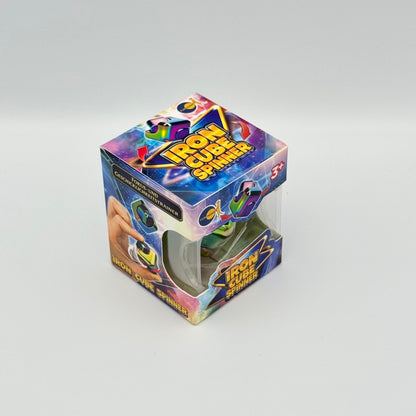 Iron Cube Spinner Fidget Toy in bunter Verpackung – Fokus- und Geschicklichkeitstrainer