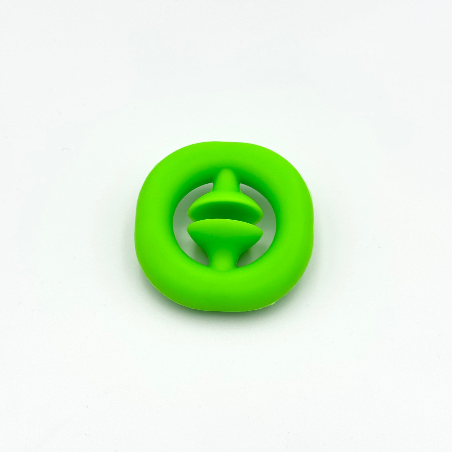 Grüner Pop Snapper Saugnapf-Ring aus Silikon – Fidget Skill Tool