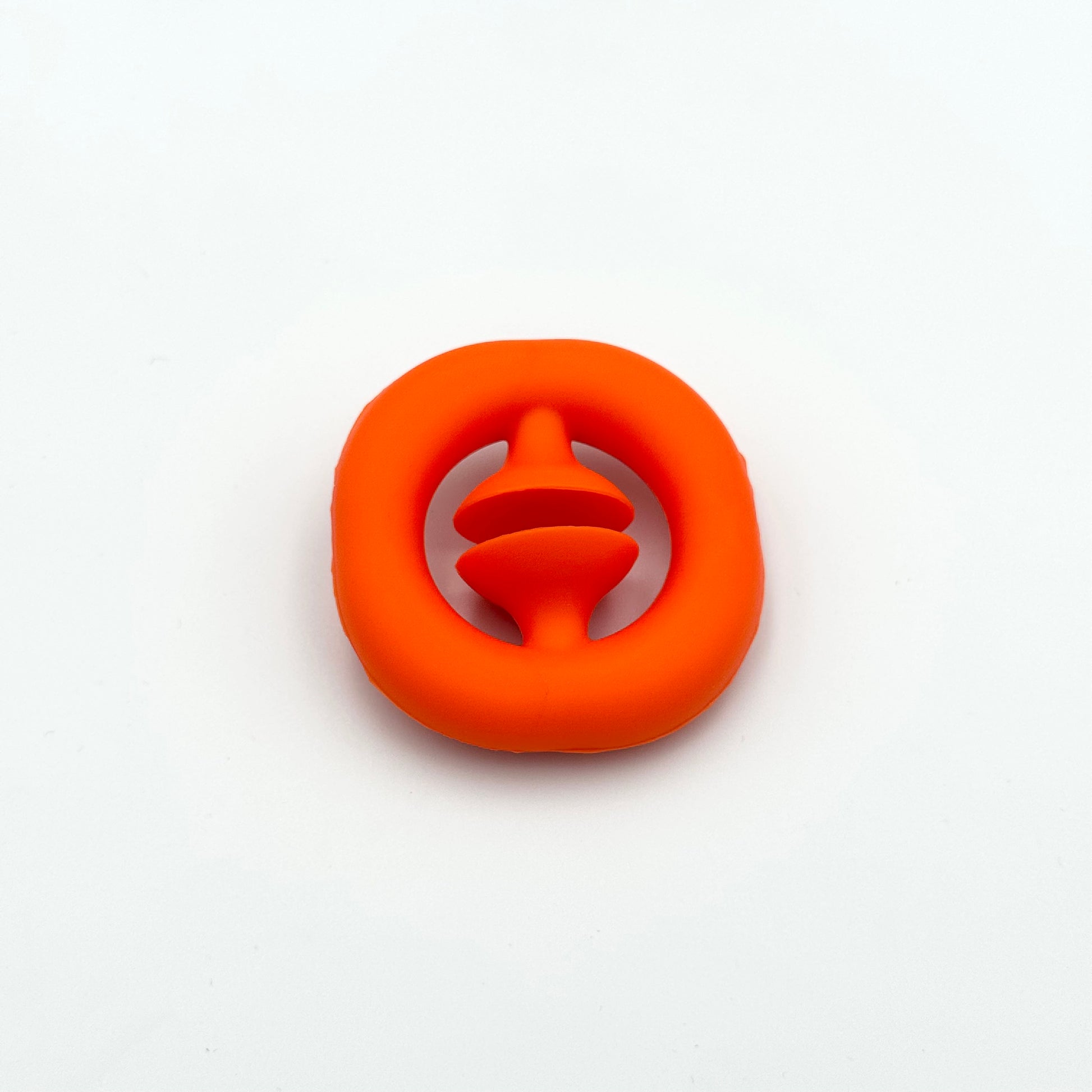 Oranger Pop Snapper Saugnapf-Ring aus Silikon – Fidget Toy