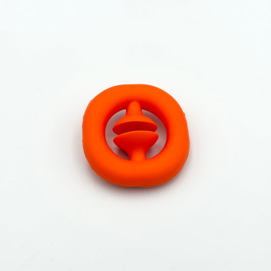 Oranger Pop Snapper Saugnapf-Ring aus Silikon – Fidget Toy