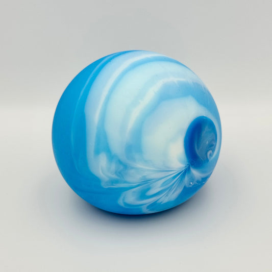 Blauer Squeeze Ball marmoriert – Haptischer Anti-Stressball für Handtraining und Beruhigung