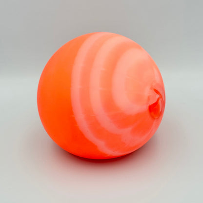 Oranger Squeeze Ball marmoriert – Weicher Anti-Stressball zum Kneten für Hände und Fokus