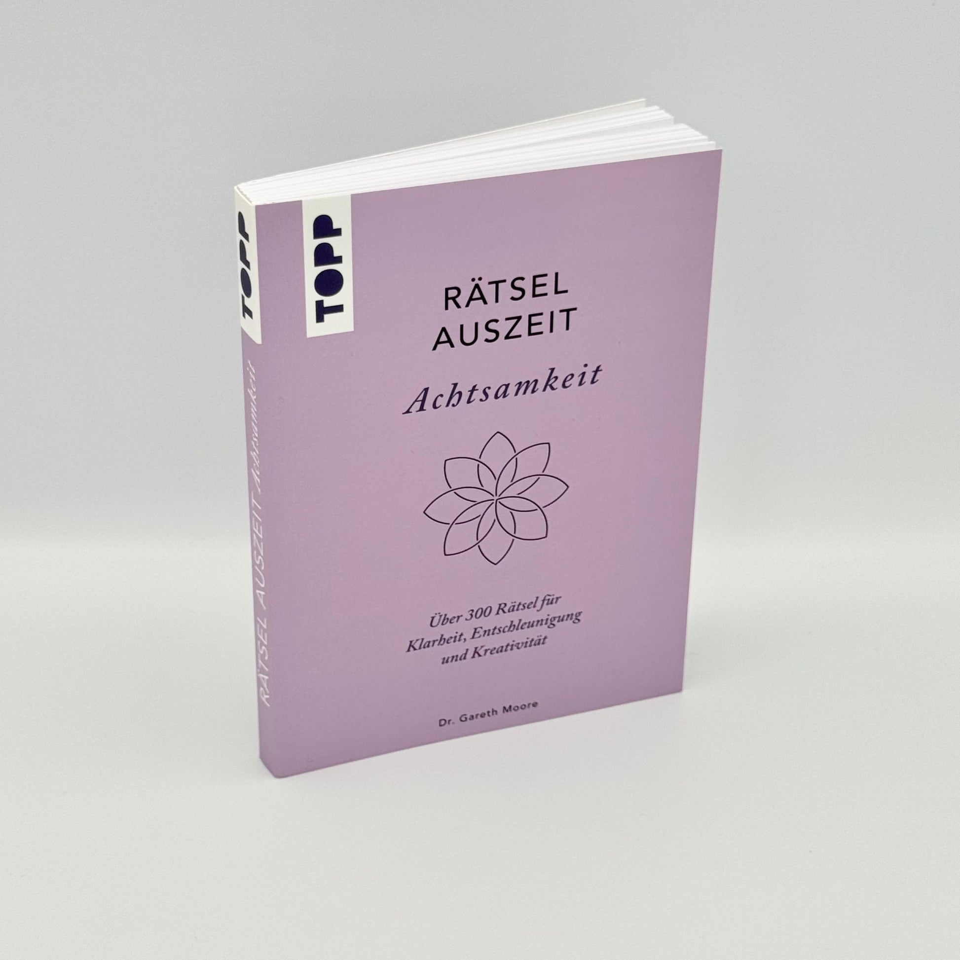 Buch Rätsel Auszeit Achtsamkeit in Lila – Über 300 Rätsel zur Entschleunigung von Dr. Gareth Moore