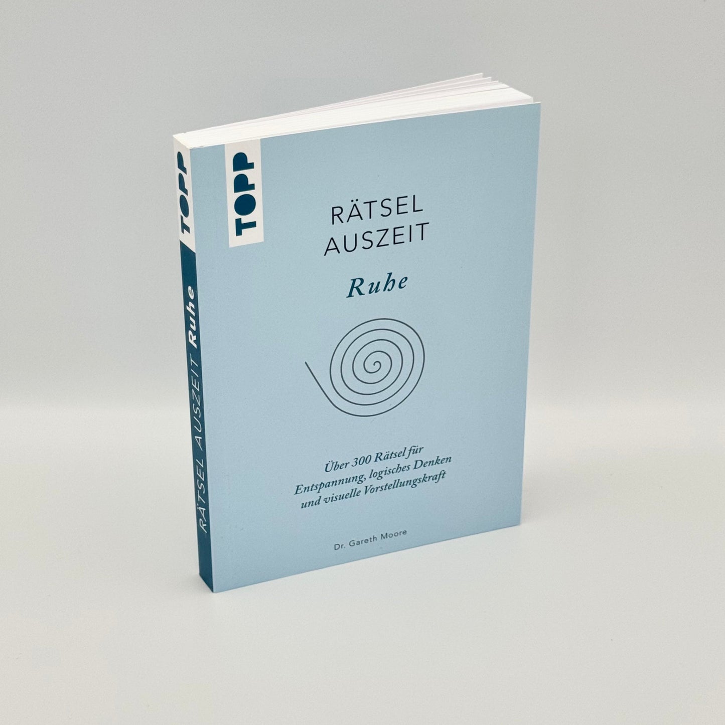 Buch Rätsel Auszeit Ruhe in Blau von Dr. Gareth Moore – Rätsel für Entspannung & logisches Denken